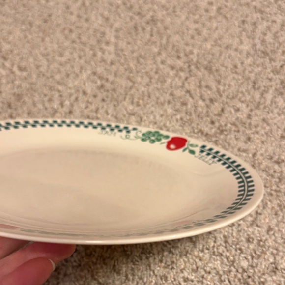 Corelle Cream farm fresh one Dinner Plate with Red and Green Fruit Design - Picture 7 of 13